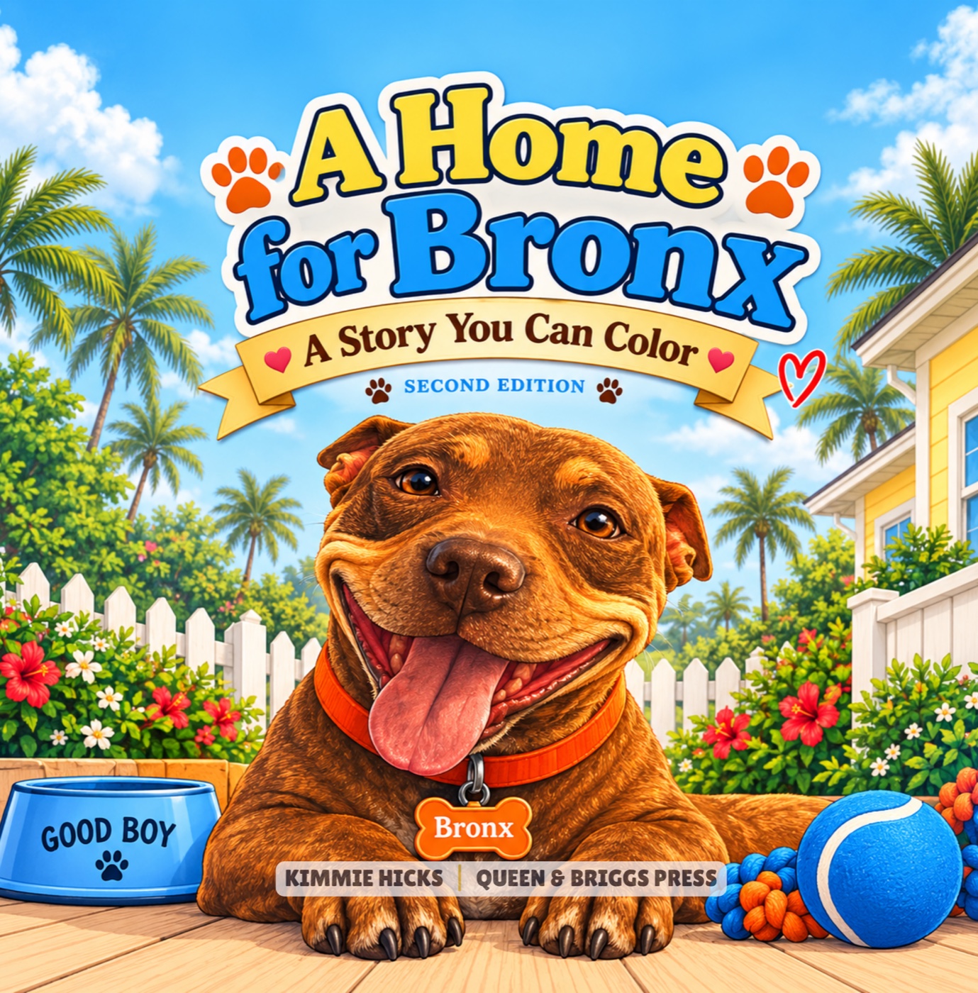 A Home for Bronx - Coloring Book Cover
