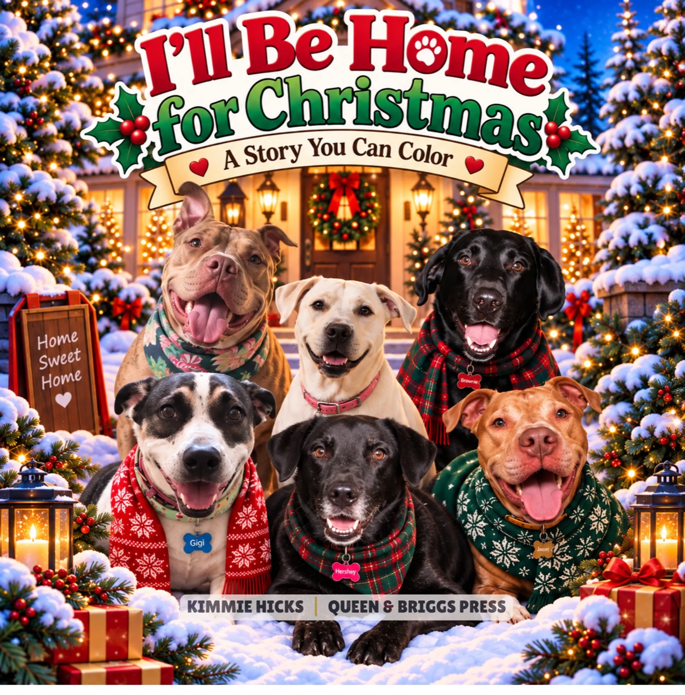 I’ll Be Home For Christmas - Coloring Book Cover