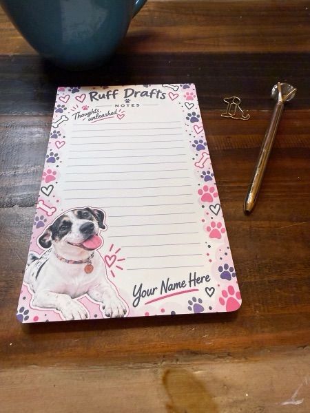 Thoughts Unleashed Lined notepad featuring Gigi